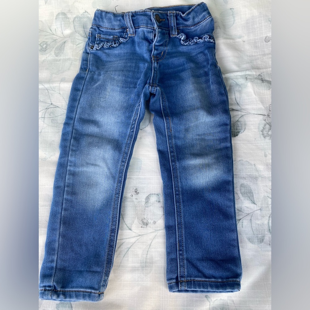 Cat & Jack 3T Girl Jeans: bootcut stretchy - Picture 2 of 4